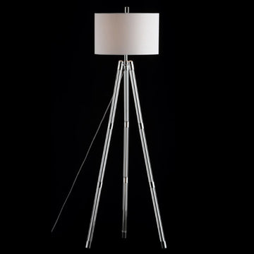 Arliss 60" Surveyor's Tripod Metal/Crystal LED Floor Lamp - JONATHAN Y